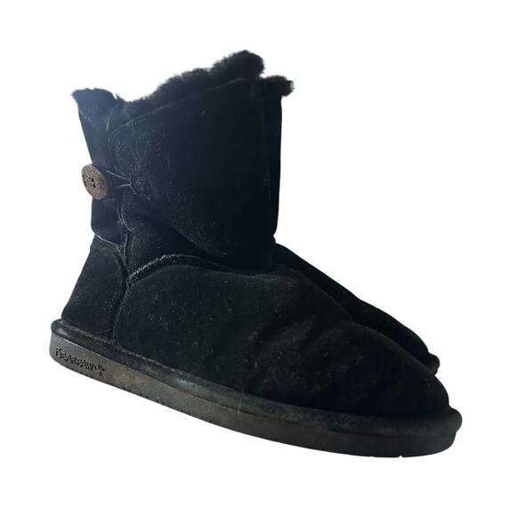 BearPaw Rosie Suede Shearing Lined Boots Size 8 - Picture 1 of 7